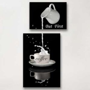 2 Panels Canvas Coffee Wall Art